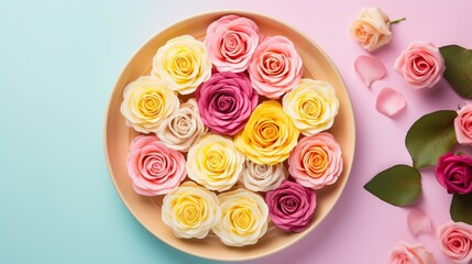  Cupcakes Decorated with Buttercream Roses