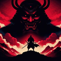japanese samurai vs red devil