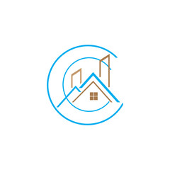 blue house icon