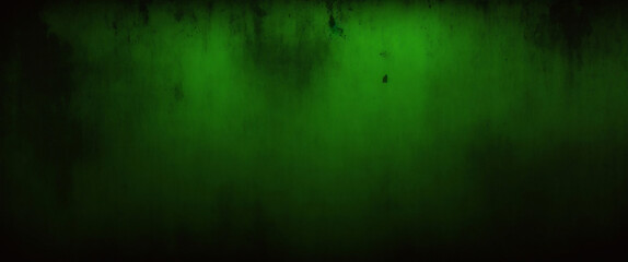 Fototapeta premium Elegant dark emerald green background with black shadow border and old vintage grunge texture design. Matte green texture or background with stains, waves and grain elements.