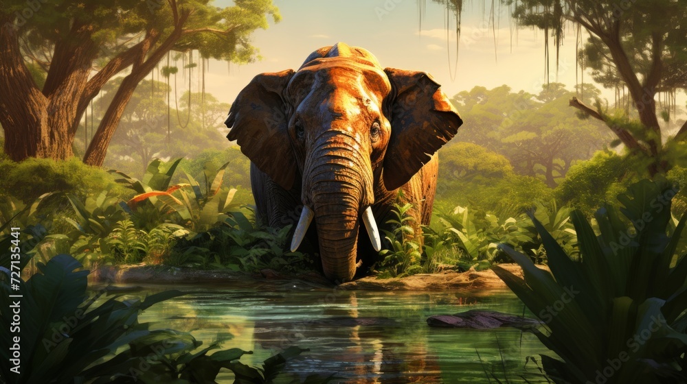 Aufkleber wildlife conservation project showcasing efforts to protect endangered species and their habitats ge