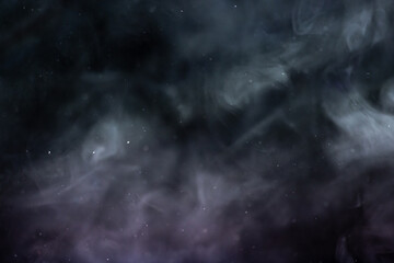 Ethereal Smoke Waves on Dark Background