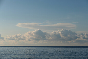 clouds over the sea