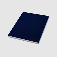 blue book isolated on white