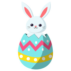 easter bunny with easter egg