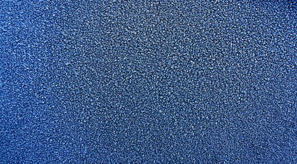 Winter frozen car roof , texture freezing ice glass background, - 727141815