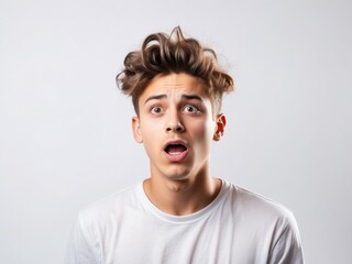 Pure White Surprise: Man's Reaction