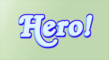 Hero 3d text effect
