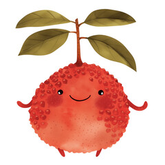 lychee clipart, lychee illustration, lychee sublimation, lychee watercolor clipart