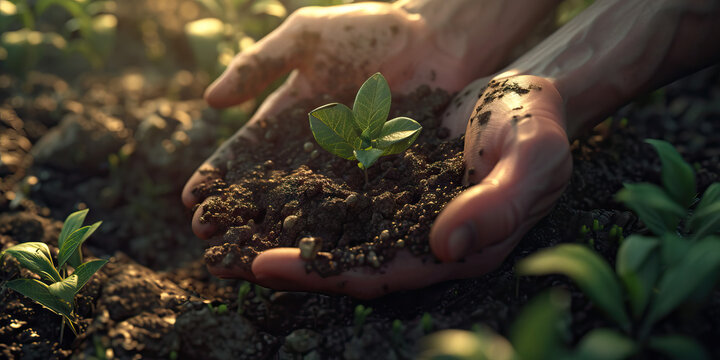 Gardening Therapy: Hands in Dirt as a Symbol of Connection with Nature and Relaxation