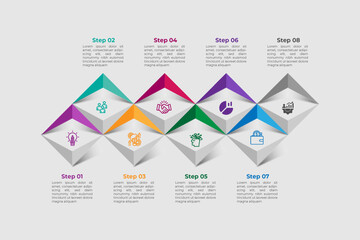 Infographic elements design template, business concept with 4 steps or options.