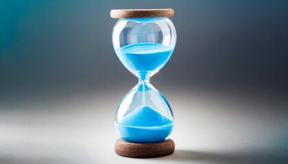 time passing blue hourglass