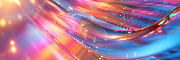 Obraz premium Render Abstract Hologram nature background
