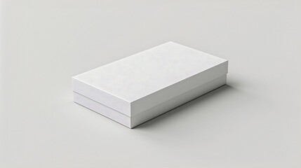 
Blank white packaging, white cardboard box, on a white background. Generative AI