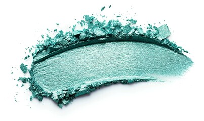 realistic aqua green eyeshadow shiny texture  (1)