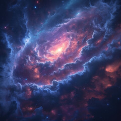 Fototapeta na wymiar Rapid Spin of a Pulsar in Cosmic Night