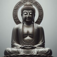 buddha statue in a lotus position