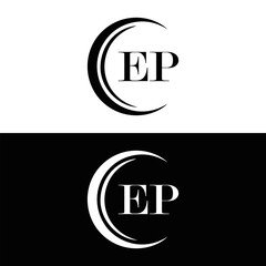 EP logo. E P design. White EP letter. EP, E P letter logo design. Initial letter EP linked circle uppercase monogram logo. E P letter logo vector design. top logo, Most Recent, Featured,