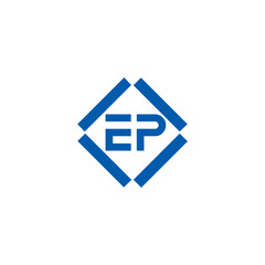 Obraz premium EP logo. E P design. White EP letter. EP, E P letter logo design. Initial letter EP linked circle uppercase monogram logo. E P letter logo vector design. top logo, Most Recent, Featured,