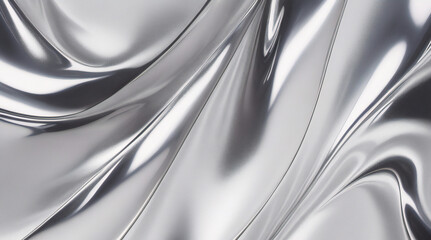 銀箔の背景に光沢のあるベクトル鋼のグラデーション テンプレートとクロム境界線の金属。抽象的な銀色の金属の背景。抽象的なグレー色の明るい背景。Q - obrazy, fototapety, plakaty