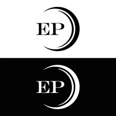 EP logo. E P design. White EP letter. EP, E P letter logo design. Initial letter EP linked circle uppercase monogram logo. E P letter logo vector design. top logo, Most Recent, Featured,