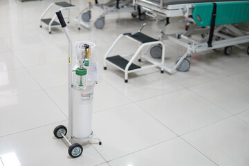Fototapeta na wymiar oxygen tube equpment of hospital