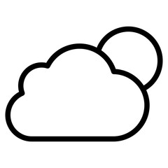 sunny, cloudy icon