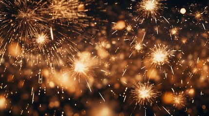 Cinemagraph of fireworks with selective motion, emphasizing their dynamic beauty Generative AI - obrazy, fototapety, plakaty