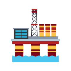 Petroleum industry. Vector fuel, oil, gas and energy illustration. Gasoline station or power symbol and element