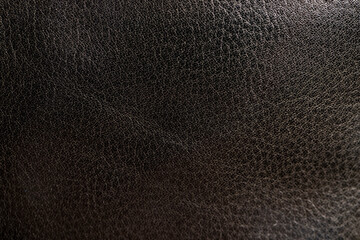 parts and details of clothing made of black leather