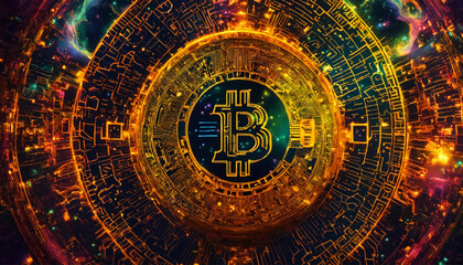 Obraz premium bitcoin background 