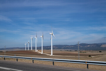 Wind farm in Spain / Wind farm in Andalusia in southern Spain. - 727174604