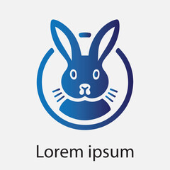 Bunny logo design 