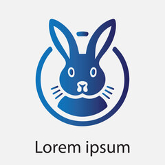 Fototapeta premium Bunny logo design 