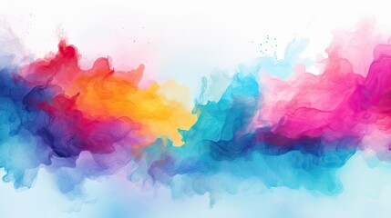 color full watercolor background abstract texture with color splash design - obrazy, fototapety, plakaty