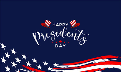 Happy President's Day Background Design. Banner, Poster, Greeting Card. Vector Illustration