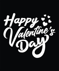 Valentine's Day typography t-shirt design