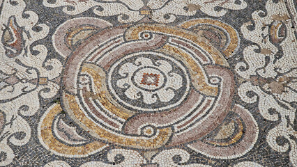 Fototapeta na wymiar Roman floor mosaic