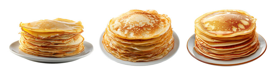 Stack of pancakes. Maslenitsa. 