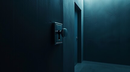 Understated Protection: Minimalist Signs and Lock Symbol