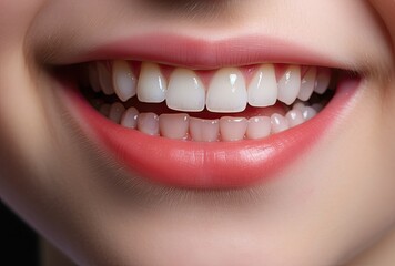 A radiant smile adorned with perfectly clean teeth exudes confidence and charm.