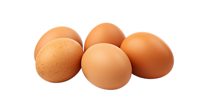 fresh eggs of brown color