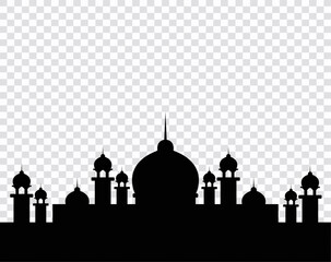 Ramadan kareem islamic festival mosque element vector illustration