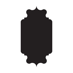 Oriental style islamic Ramadan Kareem and Eid Mubarak windows and arches. Arabic style icon shapes transparent png or isolated on white background.