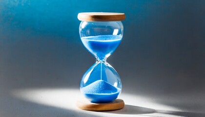 time passing blue hourglass