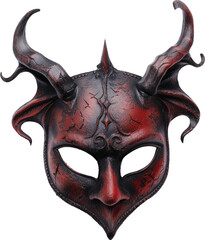 Devil demon mask transparent background PNG clipart