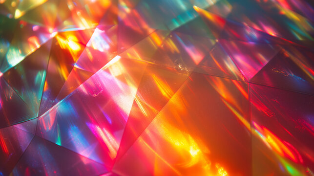 abstract colorful background, prism ligh,ai © Alona