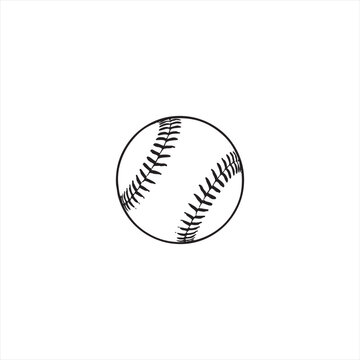 Illustration vector graphic of baseball icon