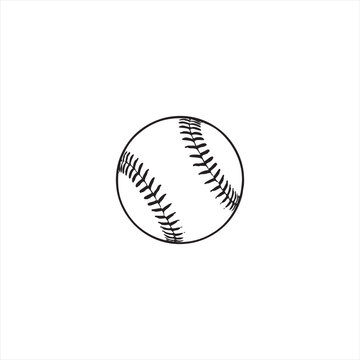 Illustration vector graphic of baseball icon
