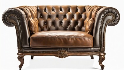 chesterfield chair isolated